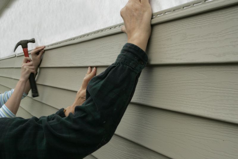 Preparing the siding area